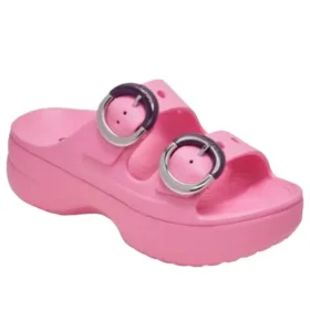 Saturday Platform Dipped Buckle -sandaalit ”Pink Lemonade”