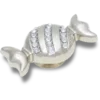 Silver Smt Gem Candy Piece Jibbitz-korut