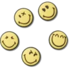 Smileyworld 5 kpl Jibbitz-koruja