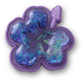 Squish Purple Hibiscus Jibbitz-korut