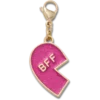 Vaaleanpunainen Glitter-BFF-koriste, vasen Jibbitz-kenkäkoru Vaaleanpunainen Glitter-BFF-koriste, vasen Jibbitz-kenkäkoru