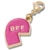 Vaaleanpunainen Glitter-BFF-koriste, vasen Jibbitz-kenkäkoru Vaaleanpunainen Glitter-BFF-koriste, vasen Jibbitz-kenkäkoru