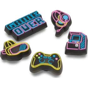 Valoa hehkuvat Neon Gamer 5-pakkaus Jibbitz-korut