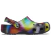 Värikkäät Crocs Beach -unisex-sandaalit, moniväriset ja mustat