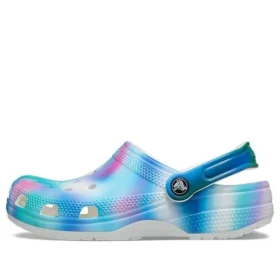 Värikkäät Crocs Beach -unisex-sandaalit, moniväriset ja valkoiset