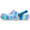 Värikkäät Crocs Beach -unisex-sandaalit, moniväriset ja valkoiset