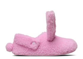 Wmns Classic Cozzzy Bunny Tohveli ’Pink Tweed’